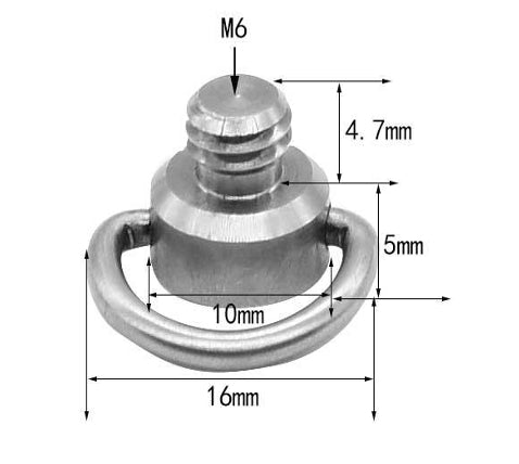 M6 Stainless Steel Tripod Screw Quick Release DS004