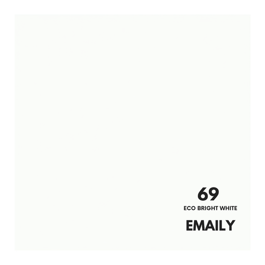 EMAILY#69 ECO BRIGHT WHITE SEAMLESS PAPER(2.72X10)