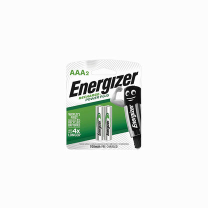 Energizer Power Plus 2AAA Rechargeable Batteries