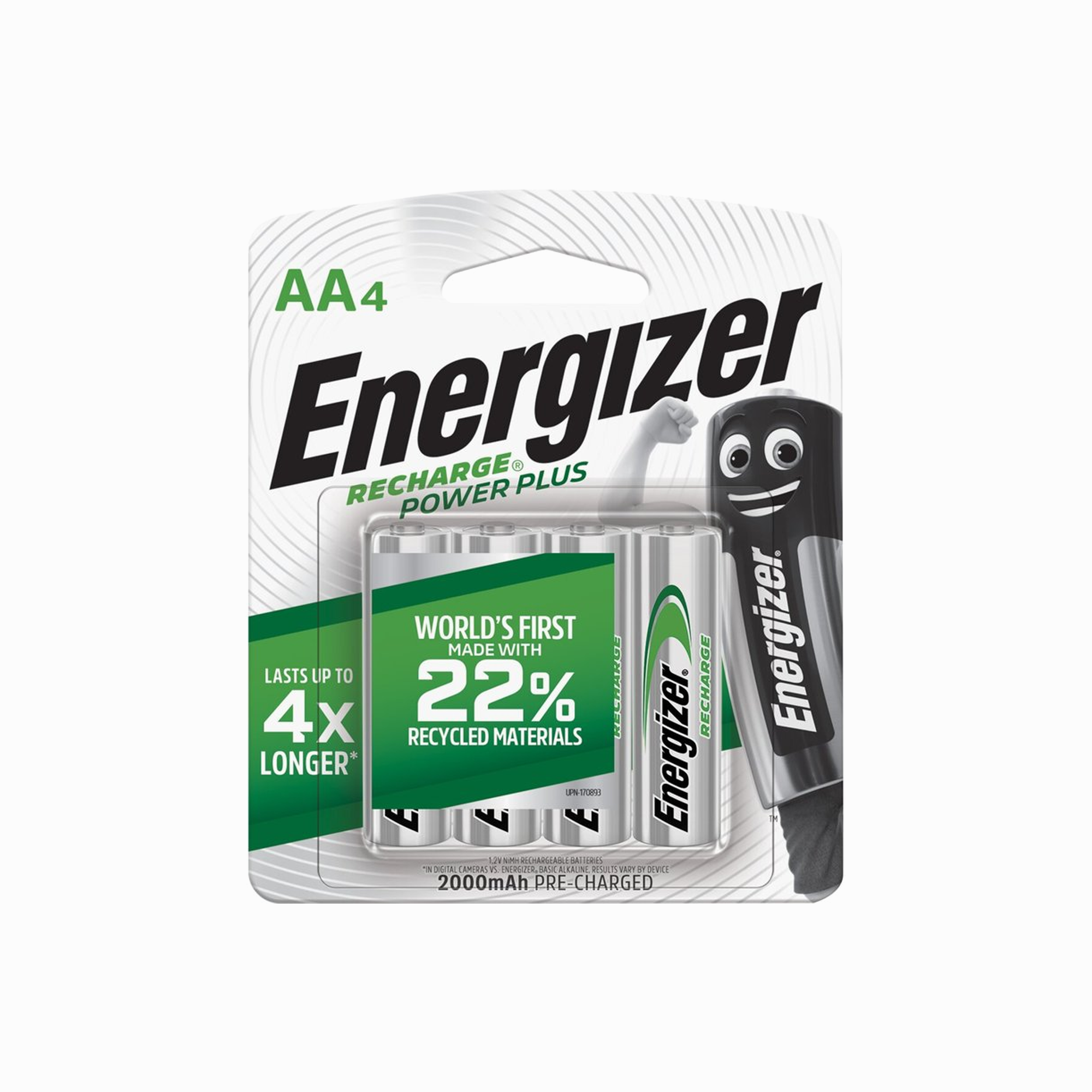 Energizer AA Recharge Batteries 4 pk