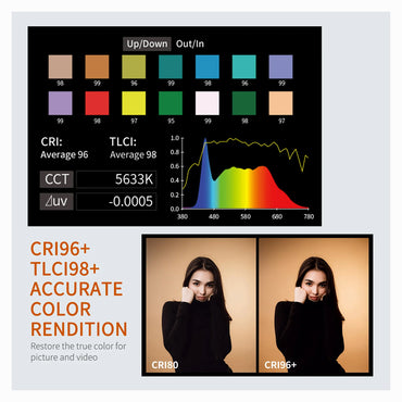 FEELWORLD FL125B 125W Light with 2700K~6500K Bi-Color Continuous Light