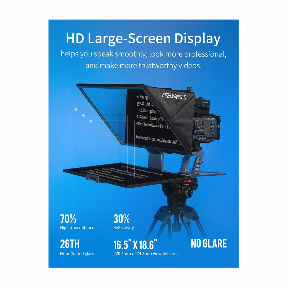 FEELWORLD TP21 21-inch Folding Teleprompter