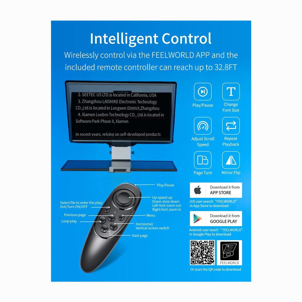 FEELWORLD TP21 21-inch Folding Teleprompter