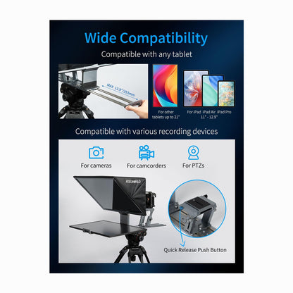 FEELWORLD TP21 21-inch Folding Teleprompter