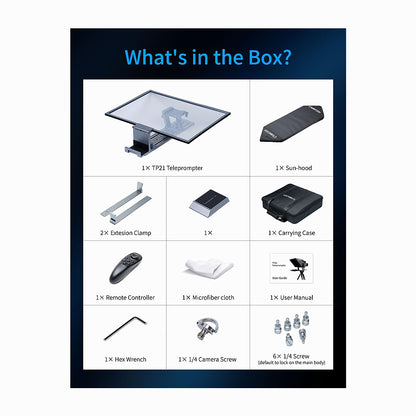 FEELWORLD TP21 21-inch Folding Teleprompter
