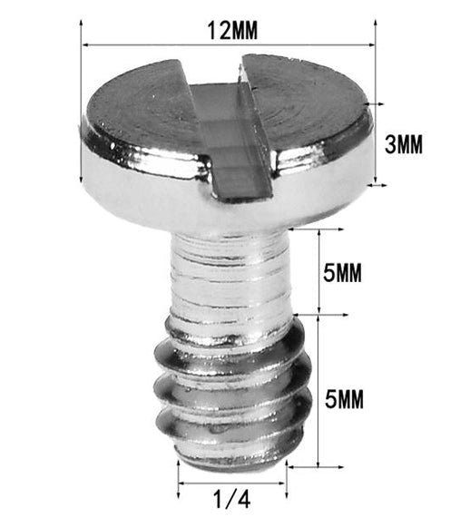1/4" Inch Screw Steel Tripod Quick Release (FS001)