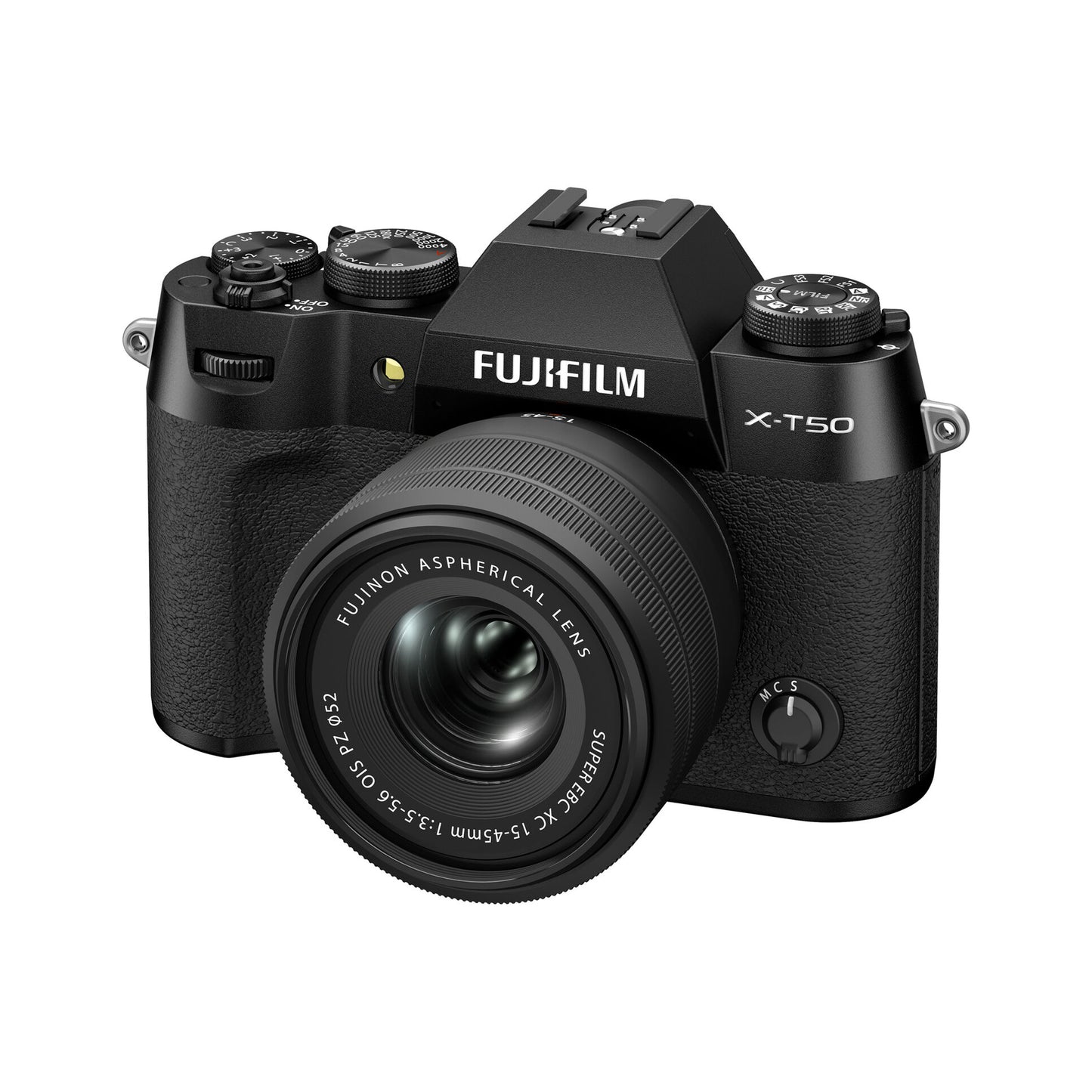 FUJIFILM X-T50 Mirrorless Camera with XC 15-45mm f/3.5-5.6 Lens (Black)