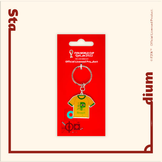 FWC Qatar 2022 National pride keychain Brazil-F22-KC-0028-BRA