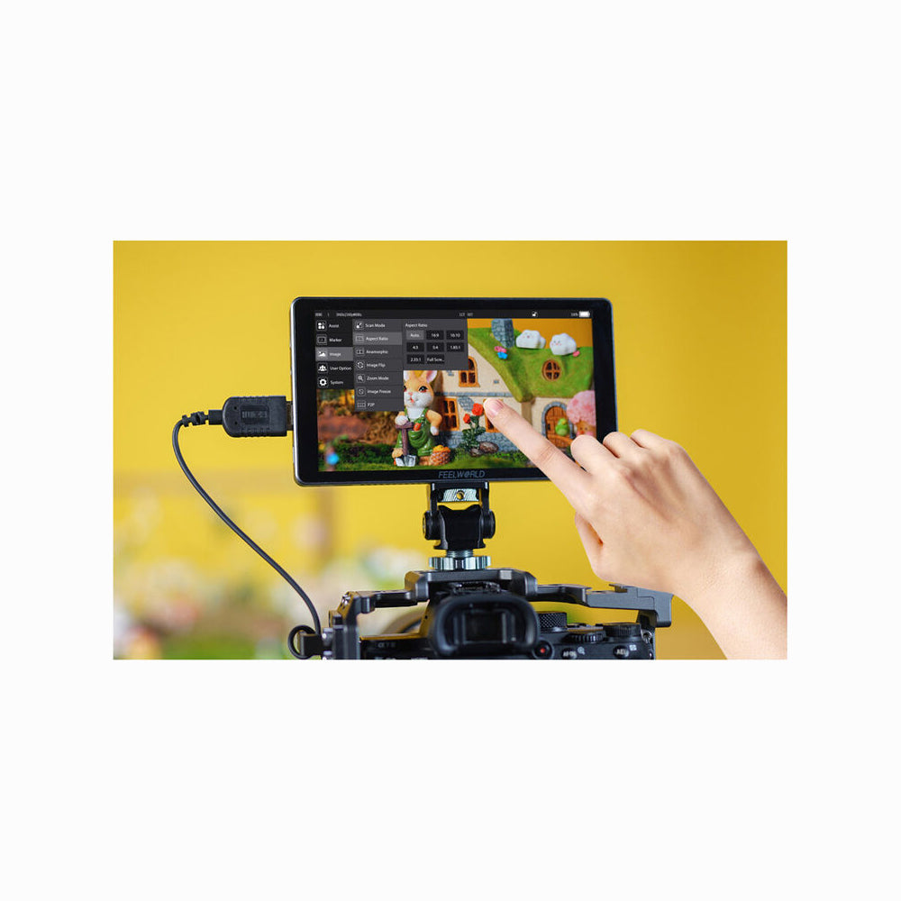 FeelWorld P6XL 6INCH On-Camera Field Monitor with Built-In Battery