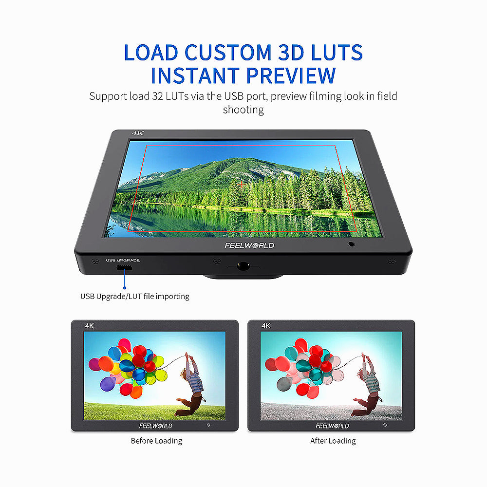 FeelWorld T7 Plus 7" IPS On-Camera Monitor with 3D LUT