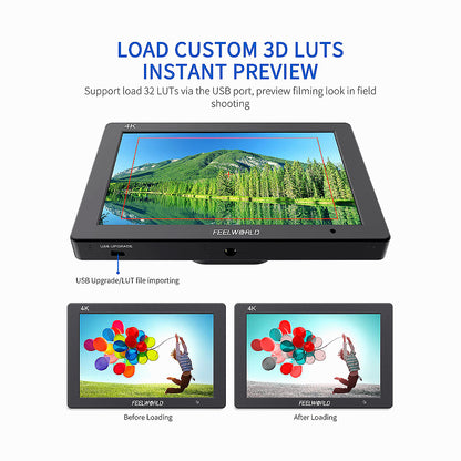 FeelWorld T7 Plus 7" IPS On-Camera Monitor with 3D LUT