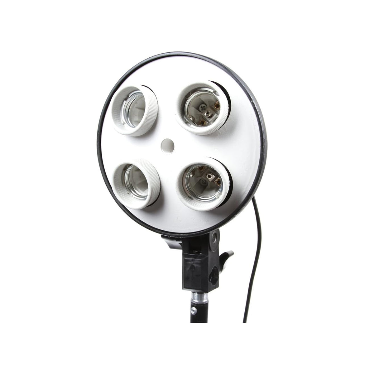 Four Socket Multi-Holder Studio Tricolor Light Bulb Lamp Head 4-in-1