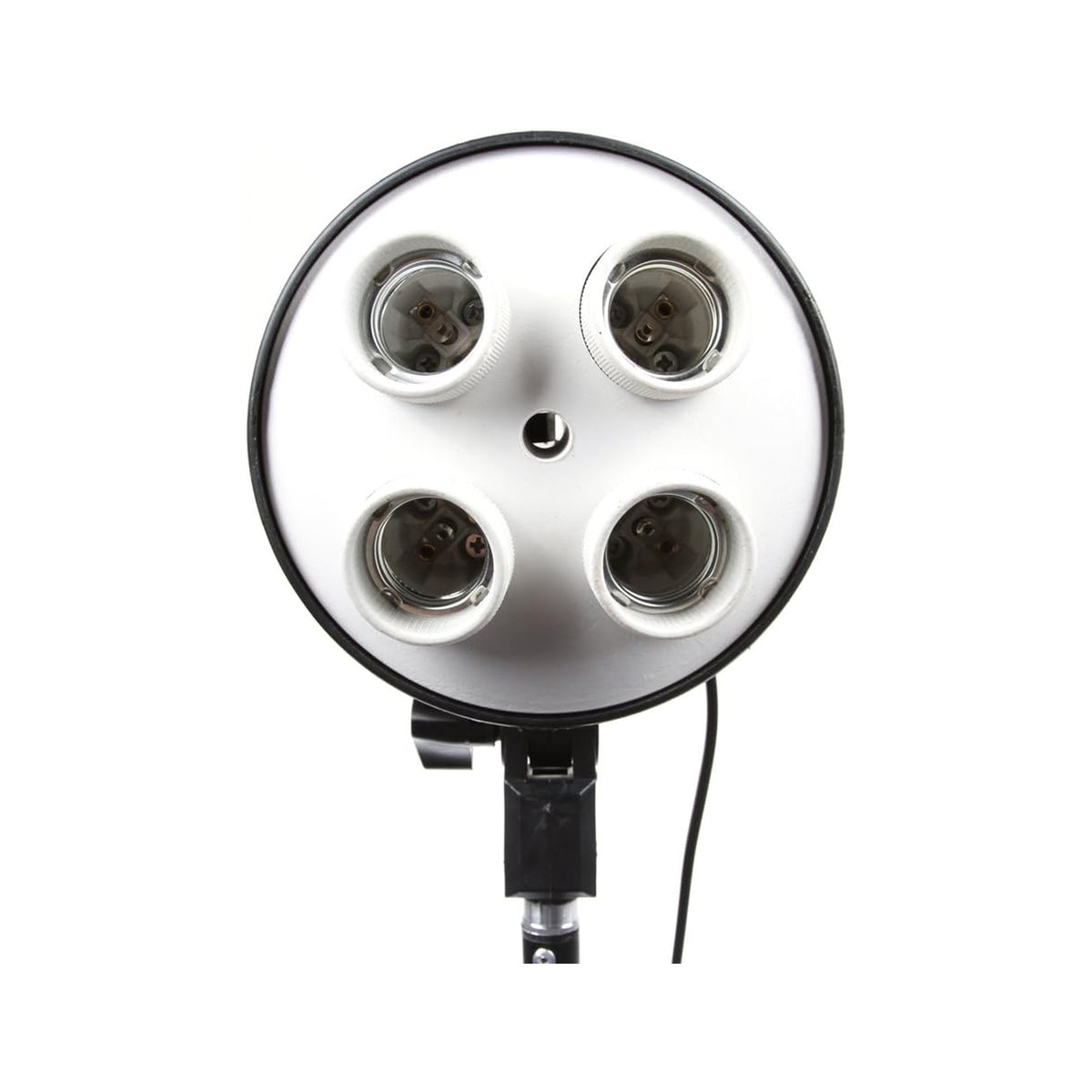 Four Socket Multi-Holder Studio Tricolor Light Bulb Lamp Head 4-in-1