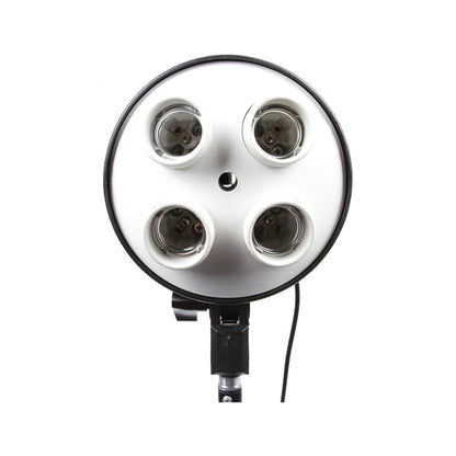 Four Socket Multi-Holder Studio Tricolor Light Bulb Lamp Head 4-in-1