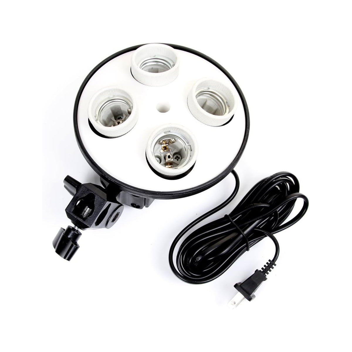 Four Socket Multi-Holder Studio Tricolor Light Bulb Lamp Head 4-in-1