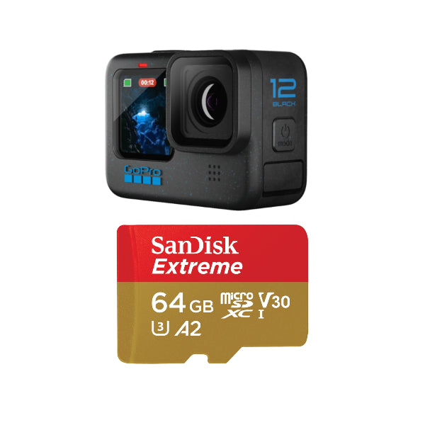 GoPro HERO12 Black +64GB microSD Memory Card