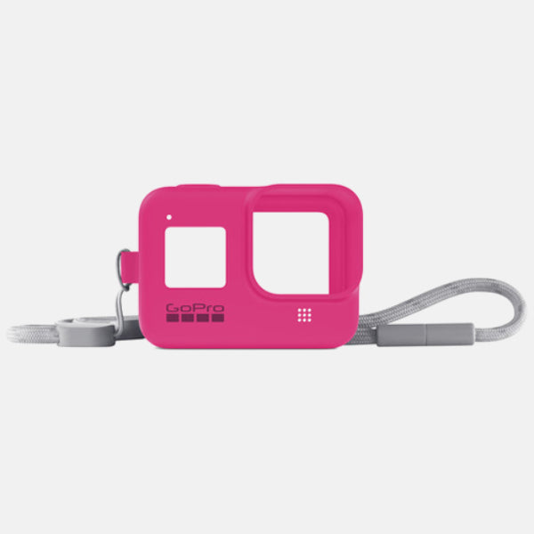 GoPro Silicone Sleeve and Adjustable Lanyard Kit for GoPro HERO8 (Electric Pink)