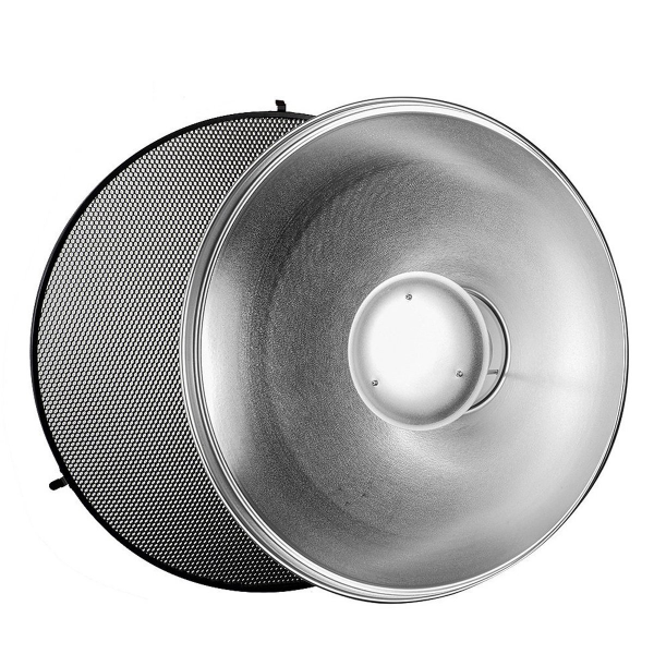 Godox BDR-S420 Beauty Dish 42cm Silver with Bowens Mount, Honeycomb Grid