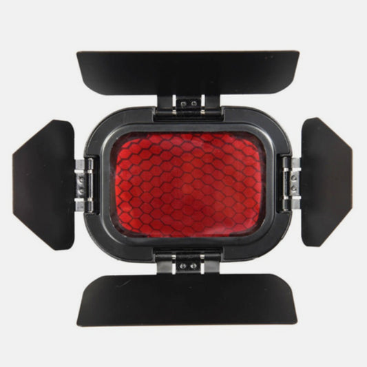 Godox Barn Door with Honeycomb Grid and 4 Color Gel Filters BD-07 (Red Yellow Blue Green) for Godox AD200