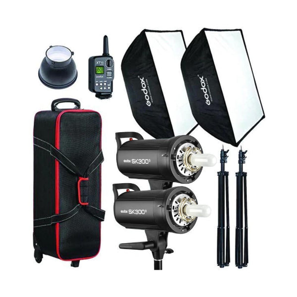 Godox Sk300ii 2-light Studio Head Flash Kit