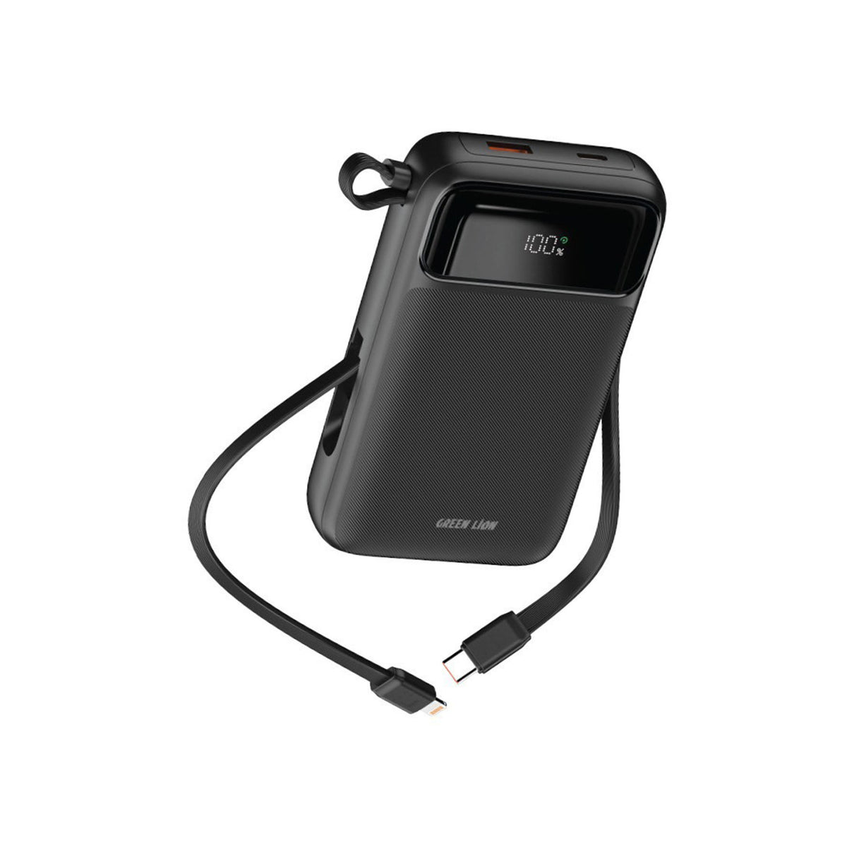 Green Lion Luzern 20000mAh MagSafe Power Bank with Wireless Charging & Fast USB-C Output - Black GL-PB47