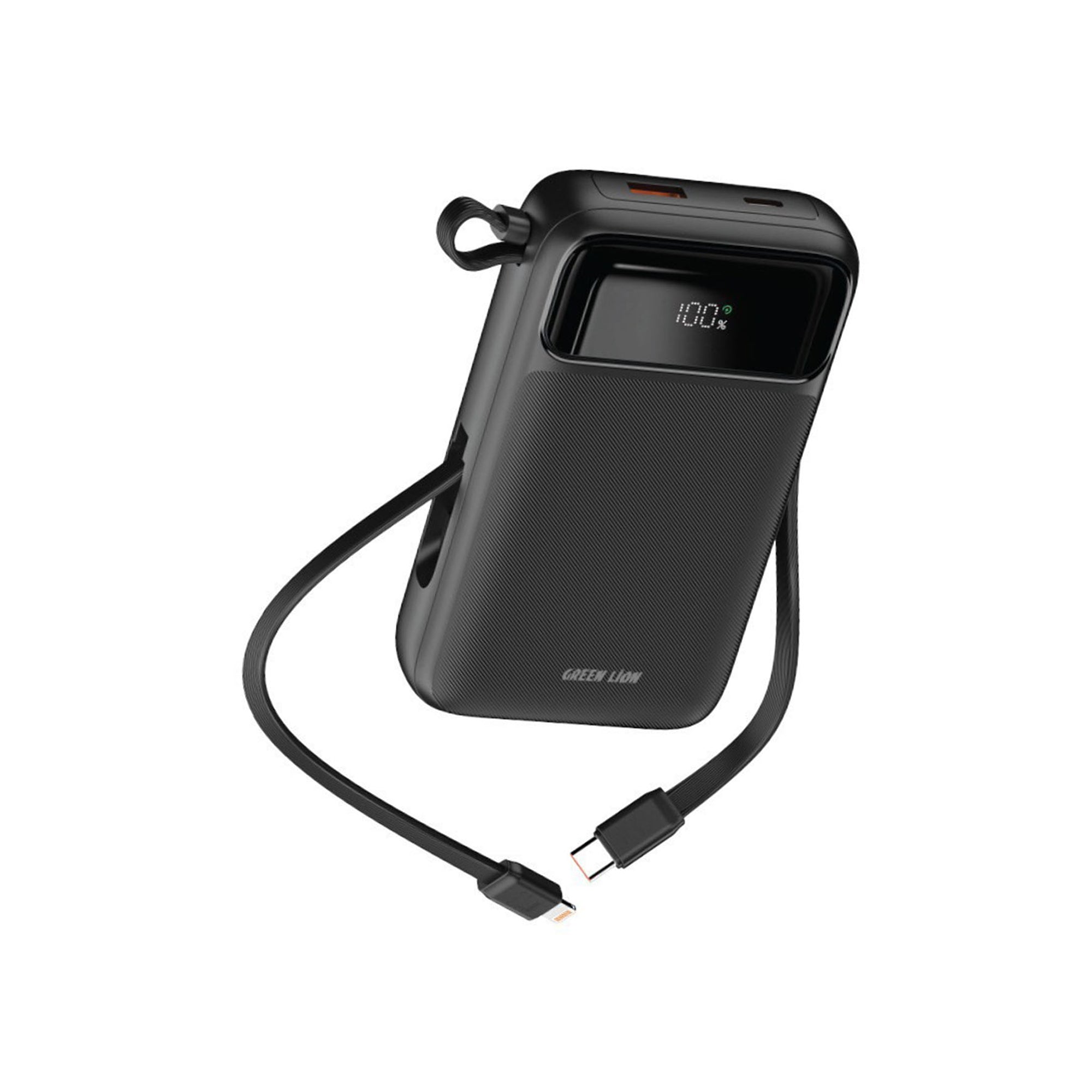 Green Lion Luzern 20000mAh MagSafe Power Bank with Wireless Charging & Fast USB-C Output - Black GL-PB47