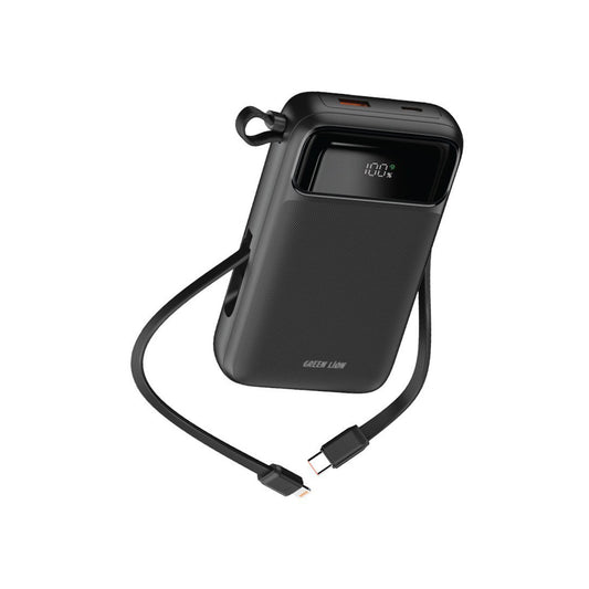 Green Lion Luzern 20000mAh MagSafe Power Bank with Wireless Charging & Fast USB-C Output - Black GL-PB47