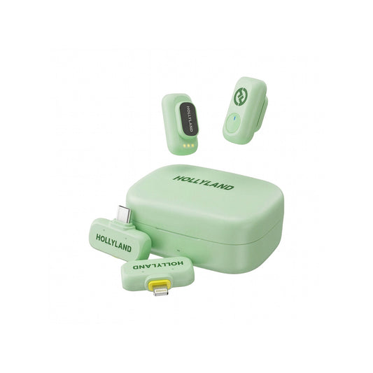 HOLLYLAND LARK A1 Combo Wireless Microphone- (Mint Green)
