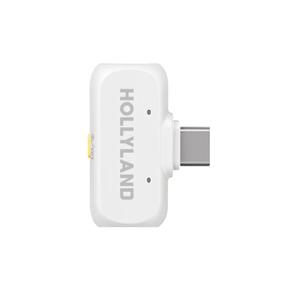 HOLLYLAND LARK A1 Combo Wireless Microphone – (Ivory White)