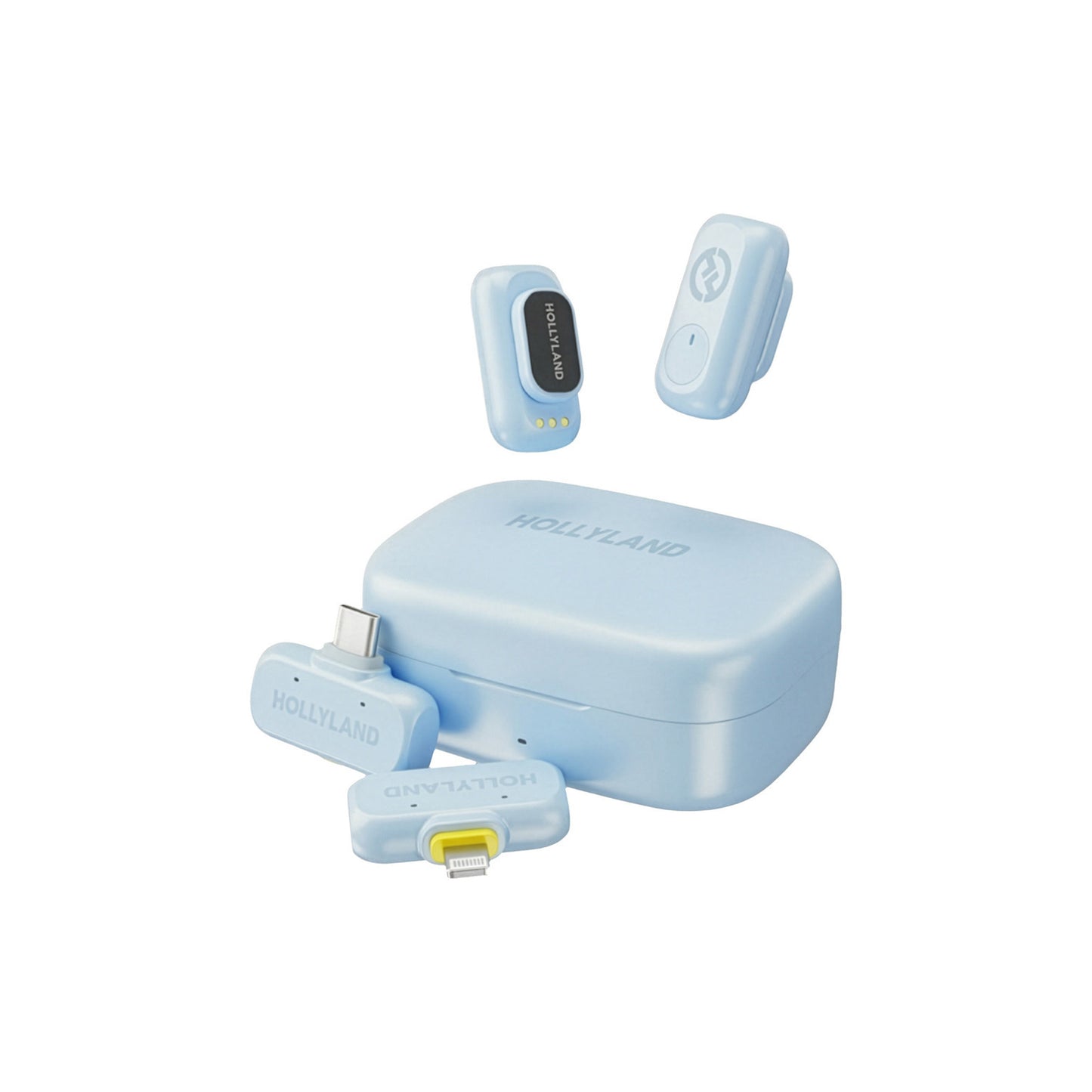 HOLLYLAND LARK A1 Combo Wireless Microphone-Sky Blue