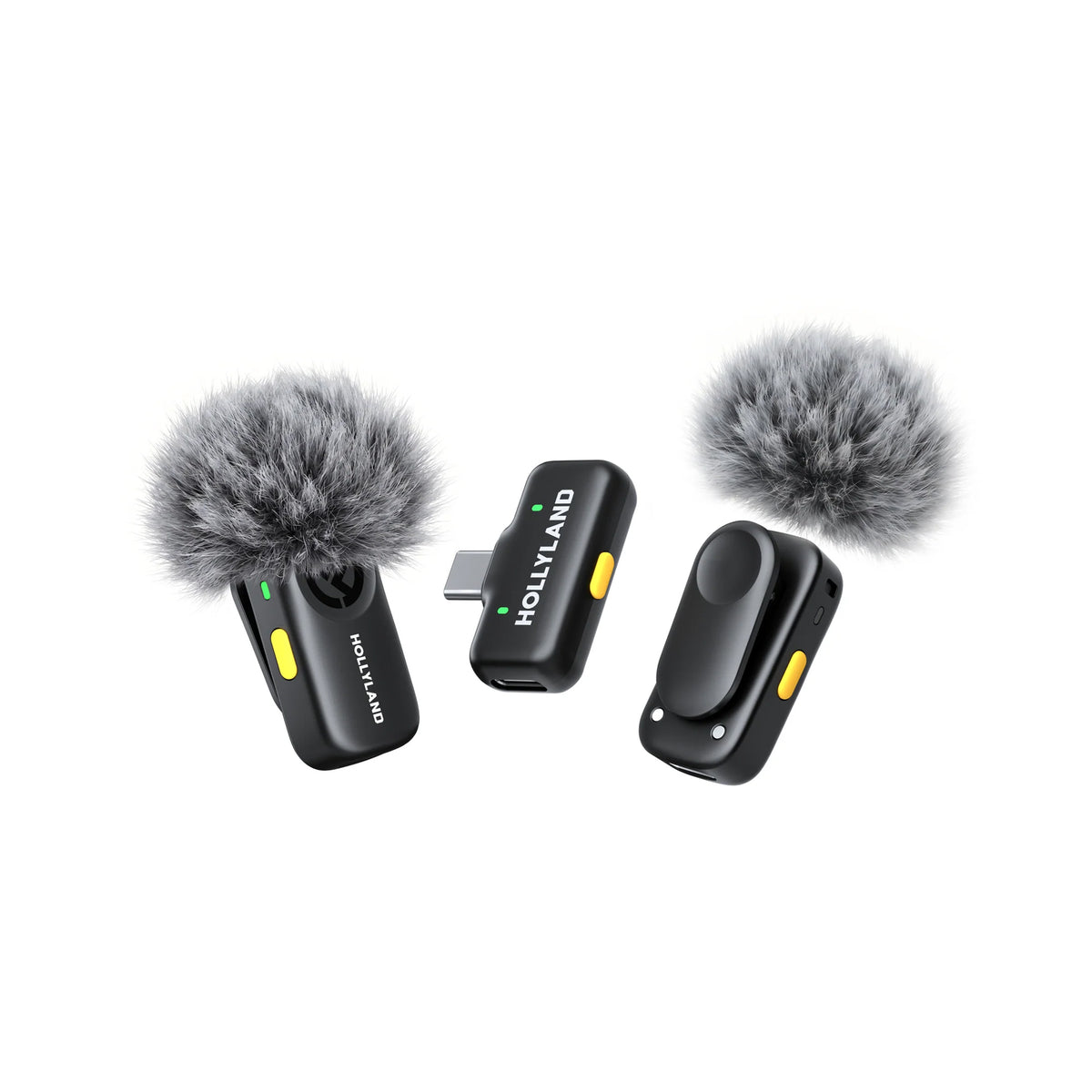 Hollyland LARK A2 Mini Duo Wireless Microphone (2TX + 1 USB-C RX) – Space Gray