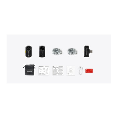 Hollyland LARK A2 Mini Duo Wireless Microphone (2TX + 1 USB-C RX) – Space Gray