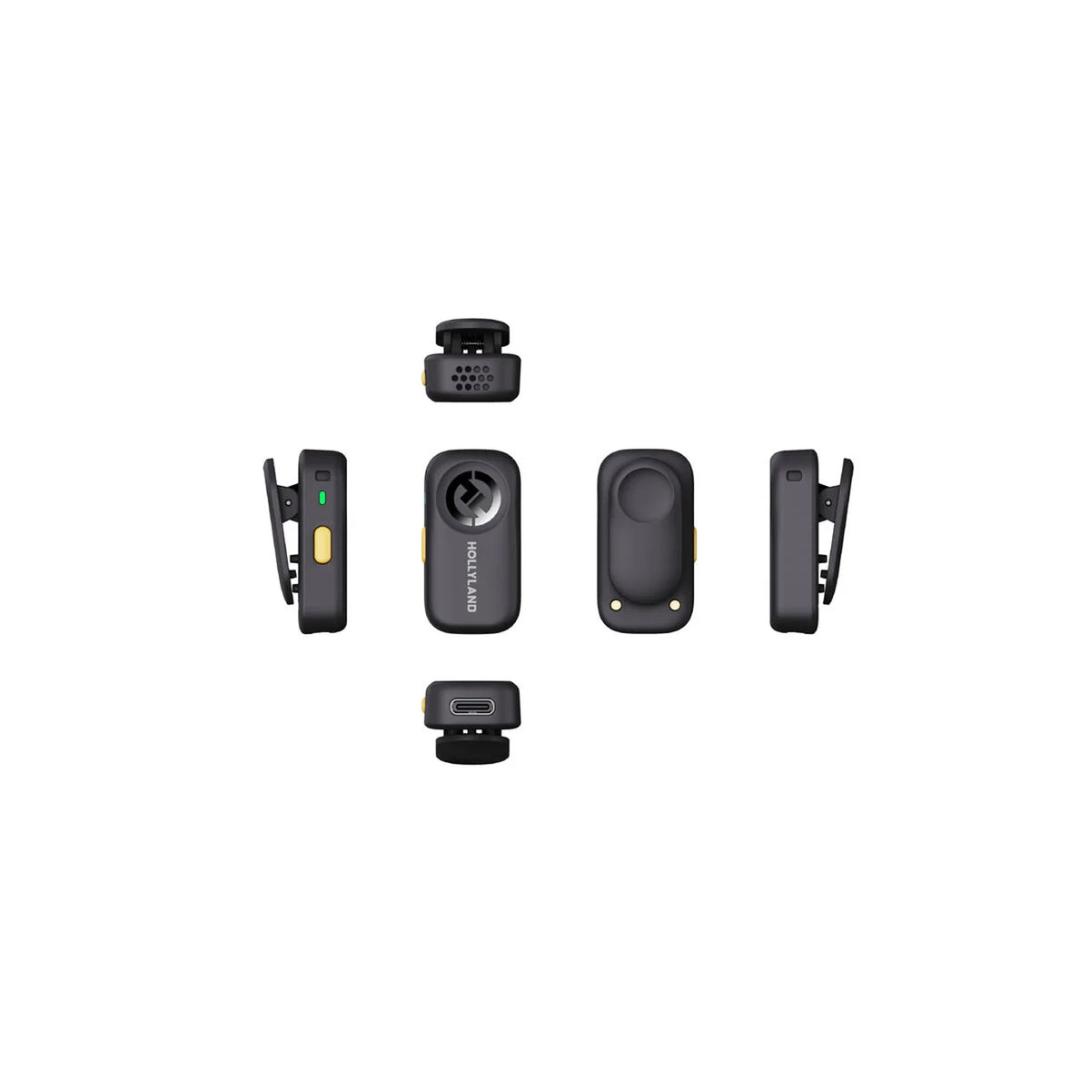 Hollyland LARK A2 Mini Duo Wireless Microphone (2TX + 1 USB-C RX) – Space Gray