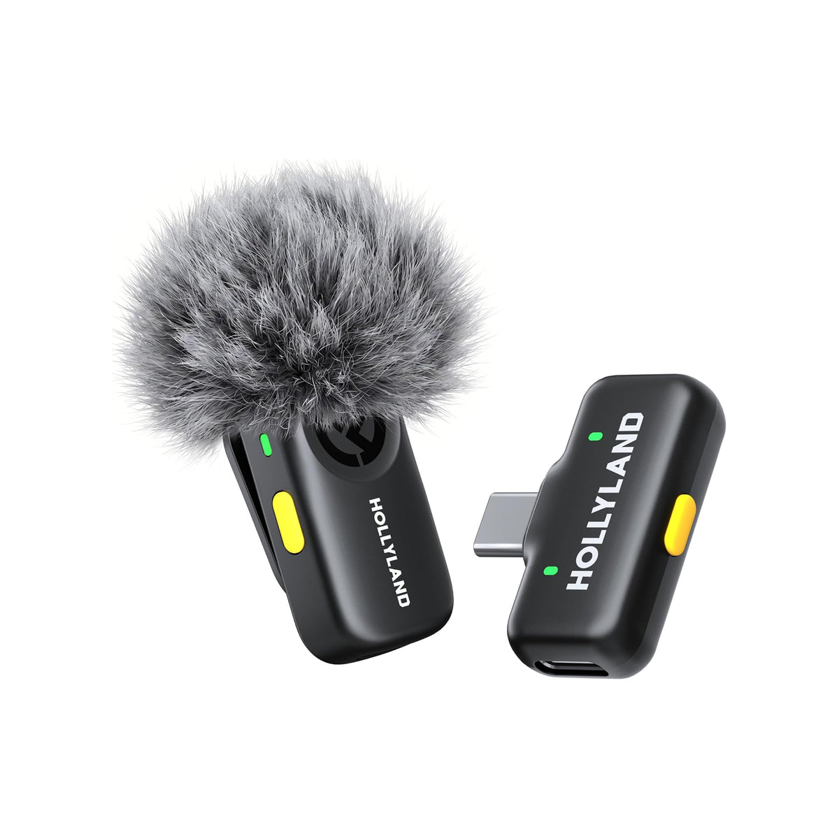 Hollyland LARK A2 Solo Wireless Microphone (1TX + 1 USB-C RX) – Space Gray