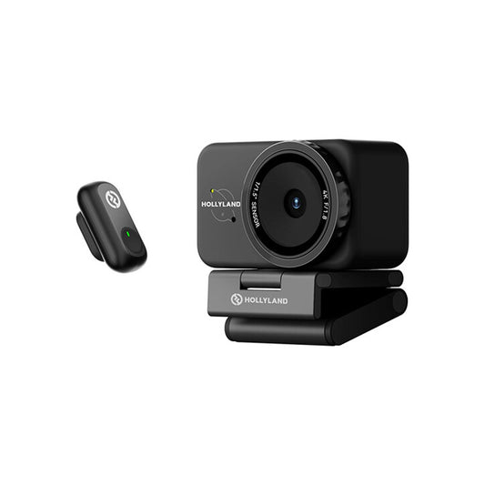 Hollyland Lyra UHD 4K Webcam Streaming Bundle with LARK A1 Wireless Microphone (Black)