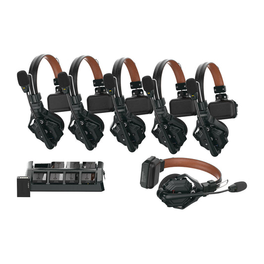 Hollyland Solidcom C1 Pro 6S | Full-Duplex Wireless Intercom System with 6 ENC Headsets