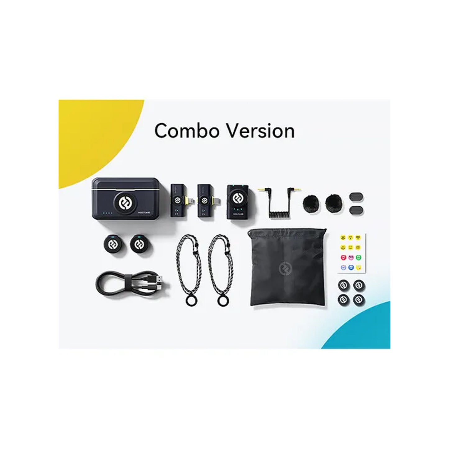 Hollyland LARK M2 DUO 2-Person Wireless Combo Microphone System (2.4 GHz, Shine Charcoal)