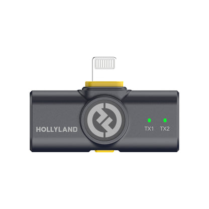 Hollyland LARK M2 DUO 2-Person Wireless Combo Microphone System (2.4 GHz, Shine Charcoal)