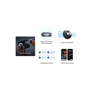 Hollyland LARK M3 Combo 4TX&2RX Wireless Microphone System with 4 Clip-On Mic/Transmitters, 1 USB Receiver & 1 Camera Receiver (2.4 GHz)