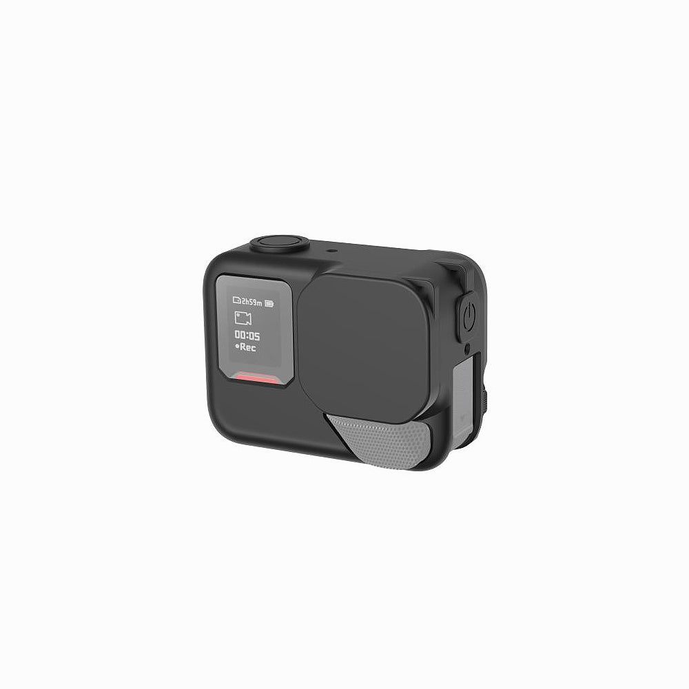 Insta360 Ace Pro 2 PULUZ Body Silicone Protective Case with Lens Cap & Strap (Black)-PU745B