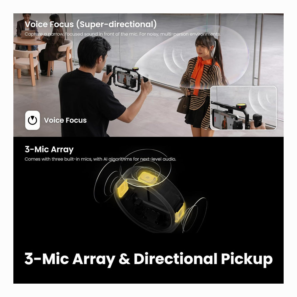 Insta360 Mic Pro Advanced Wireless Microphone (1TX + 1RX)