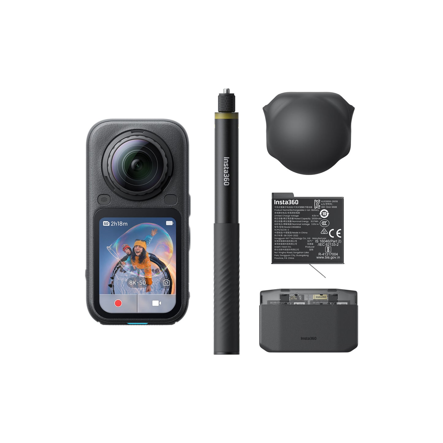 Insta360 X6 360° 8K Camera Essentials Bundle (Midnight Black)