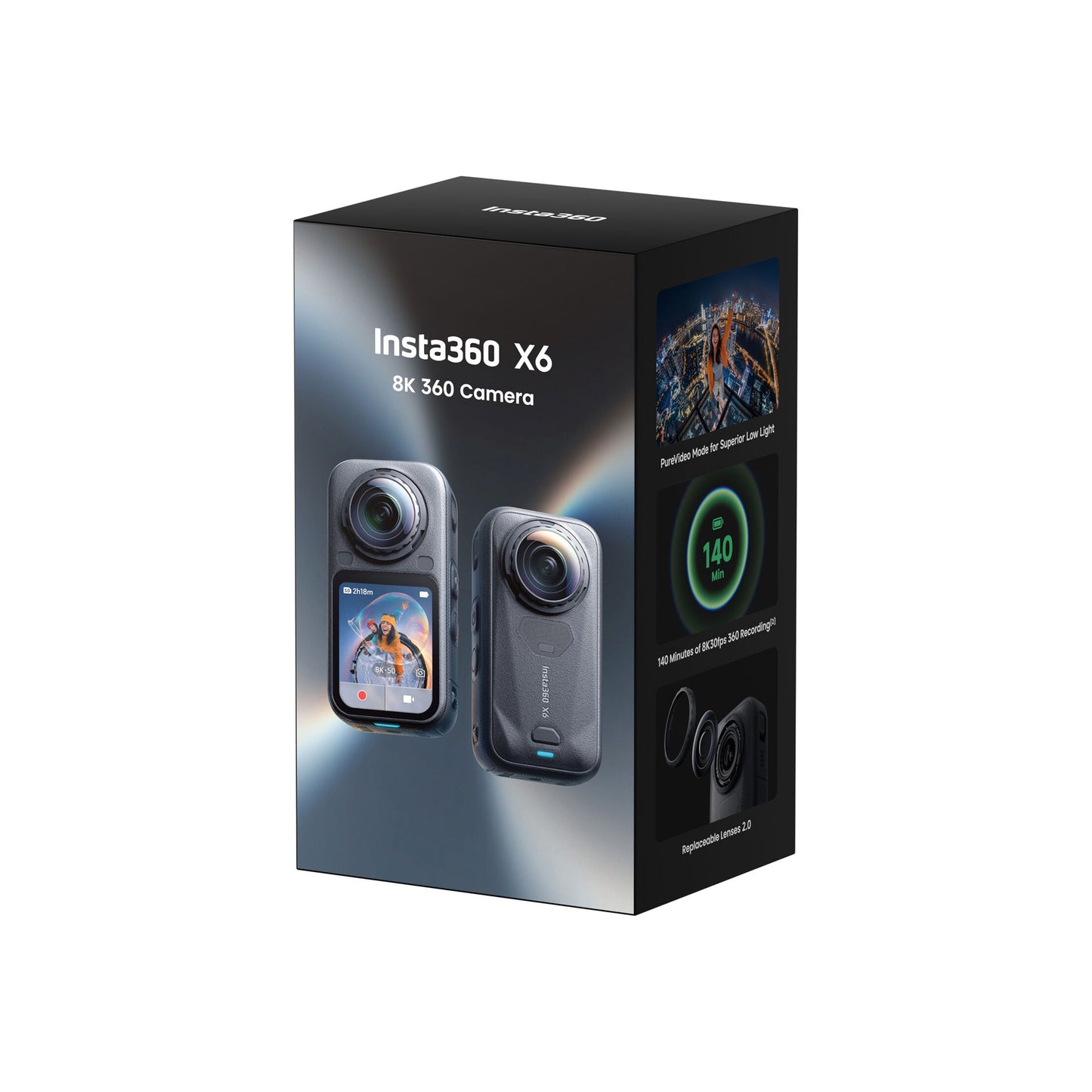 Insta360 X6 360° 8K Camera Essentials Bundle (Midnight Black)
