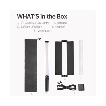 JINBEI EFT-360IIIRGB Handheld LED Light Stick
