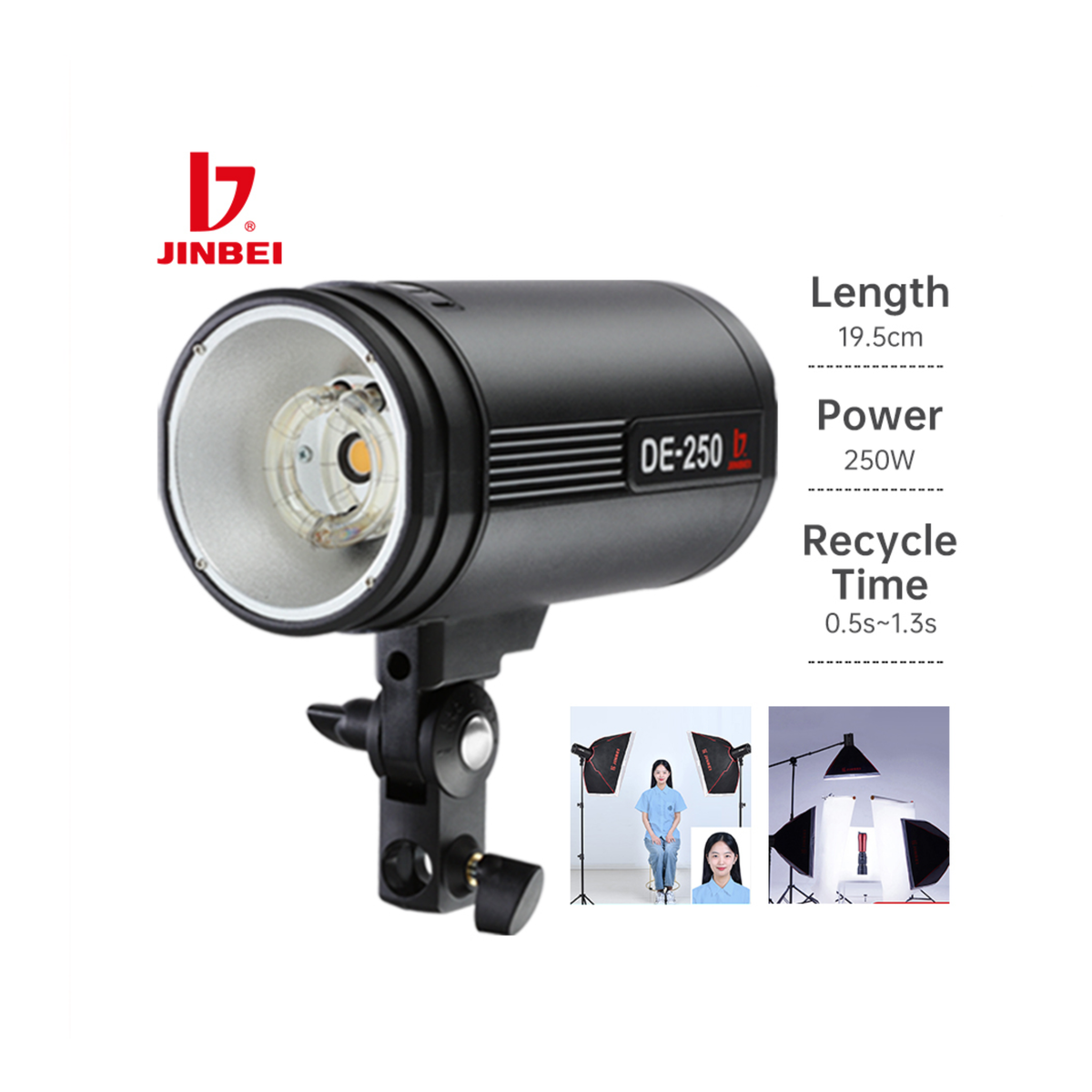 JINBEI DE-250 STUDIO FLASH KIT