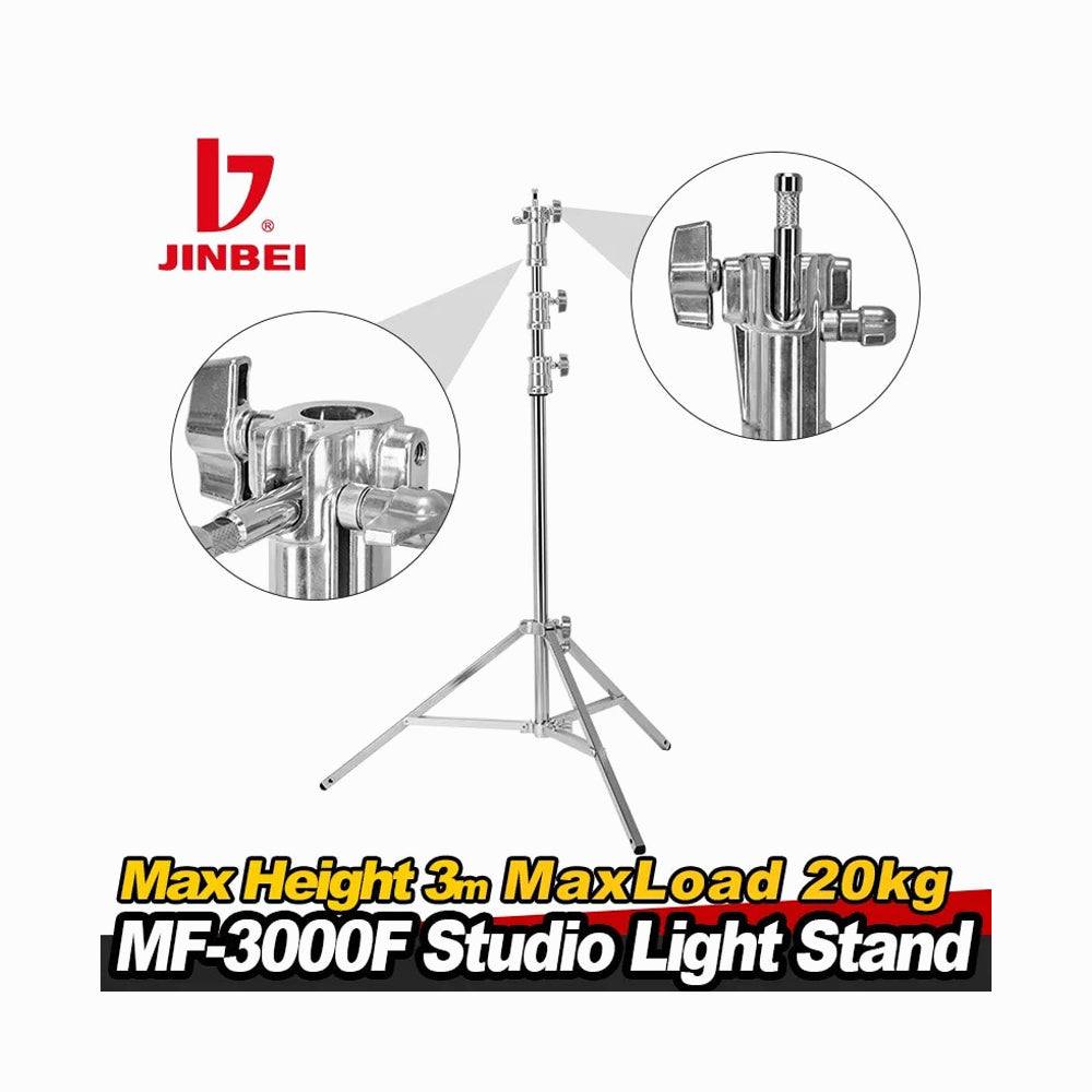 JINBEI MF-3000F Professional Steel Studio Light Stand