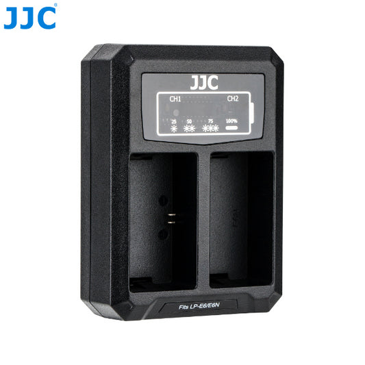 JJC DCH-LPE6 USB DUAL BATTERY CHARGER LP-E6