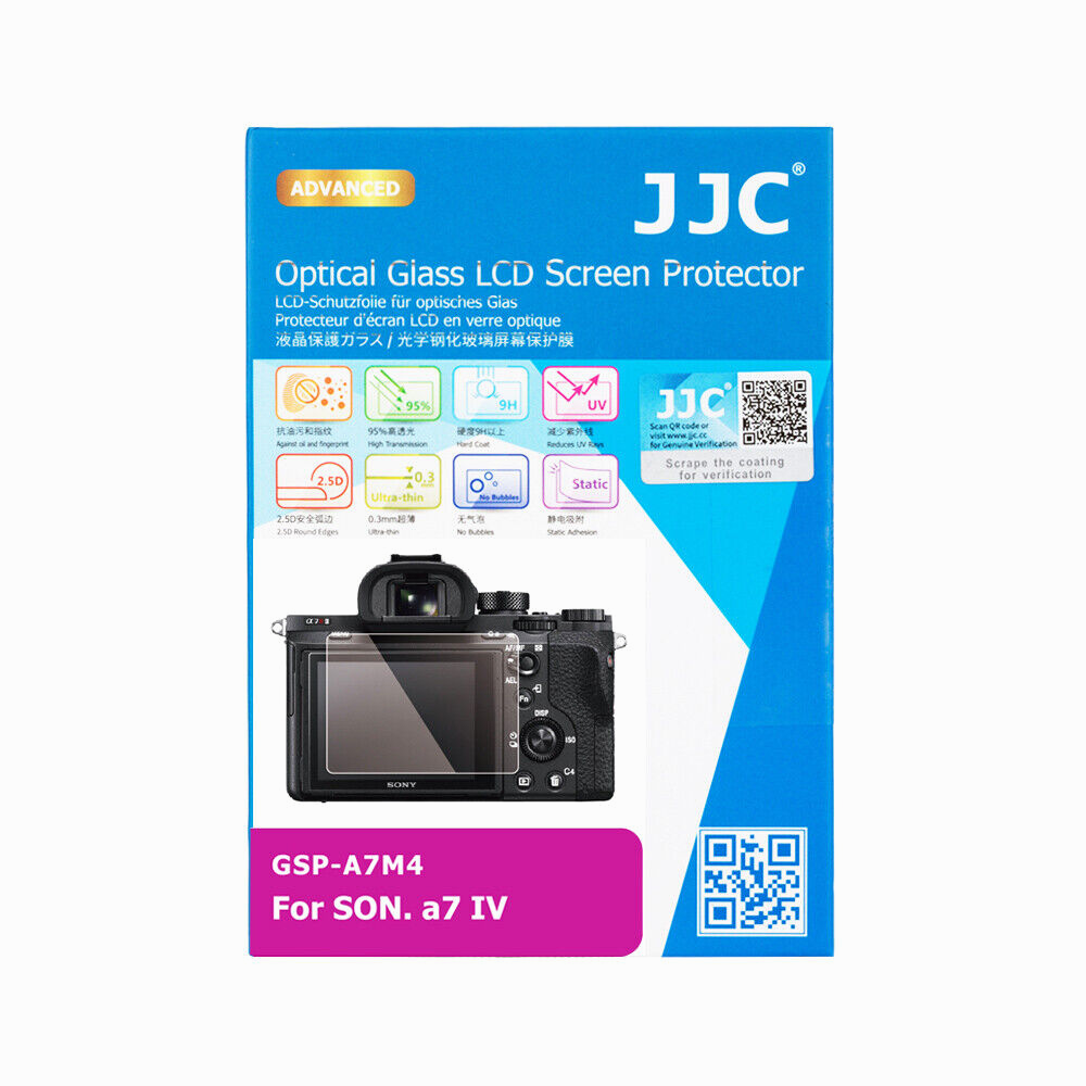 JJC LCD Screen Protector Cover for Sony A7IV A7M4 Tempered Glass