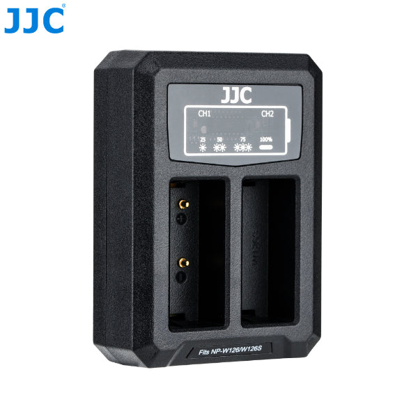 JJC NPW 126 USB DUAL BATTERY CHARGER