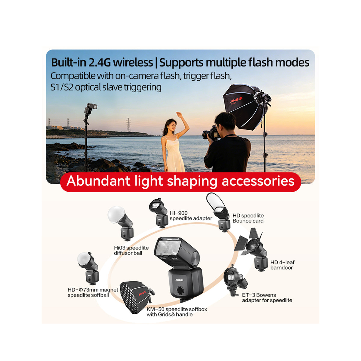 Jinbei Hi-360 Portable Camera Flashlight